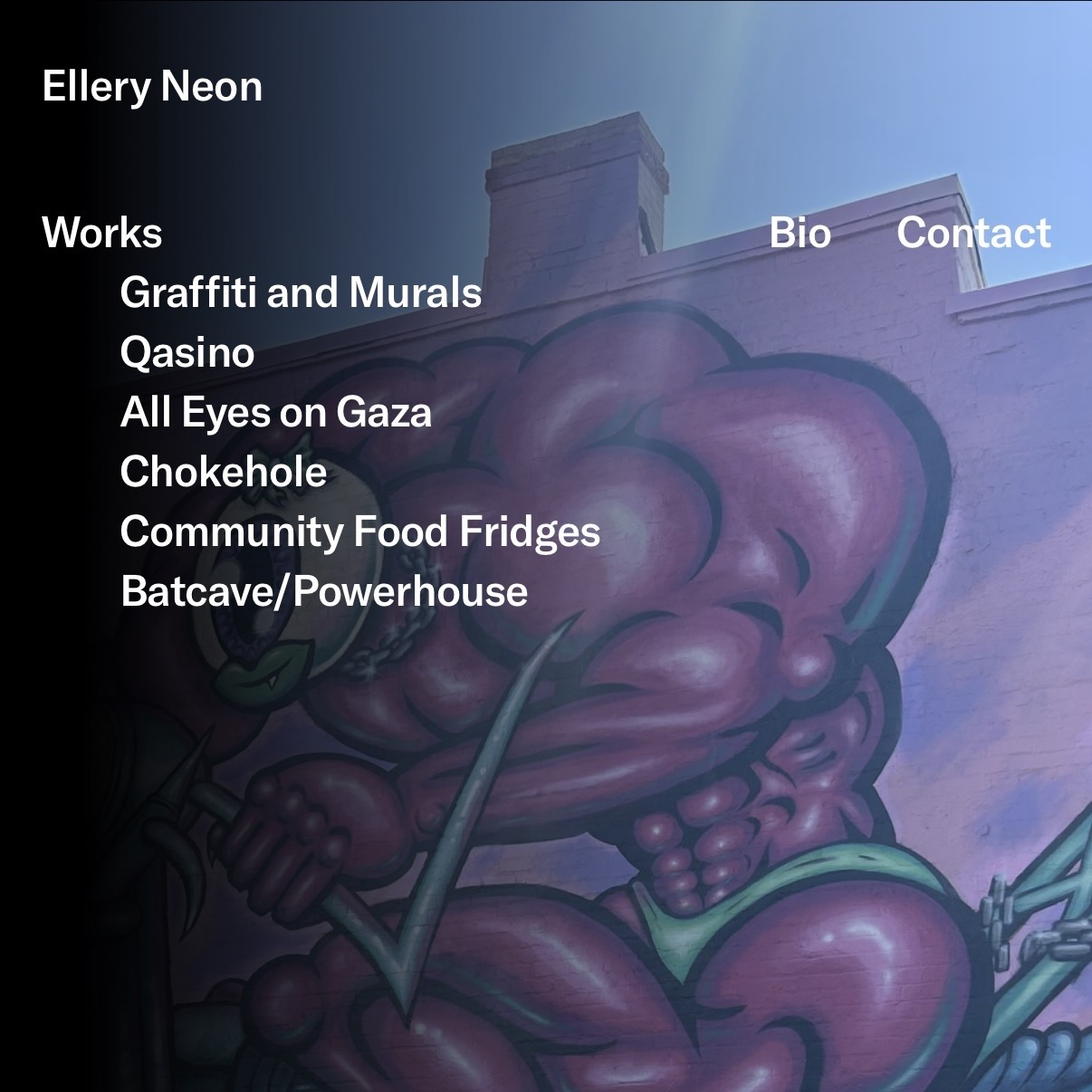 Ellery Neon website screenshot