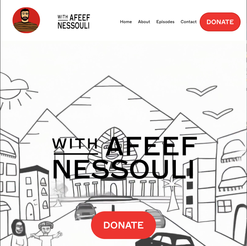 With Afeef Nessouli website screenshot